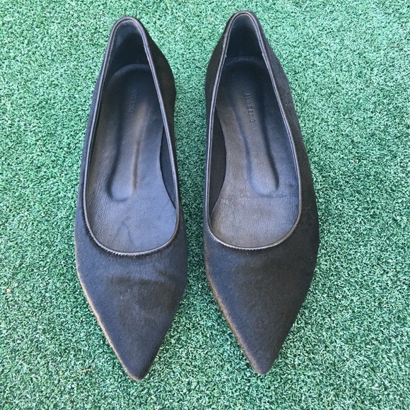 NWT Anine Bing Colette Pony Hair Flat Black 37 - Picture 4 of 9